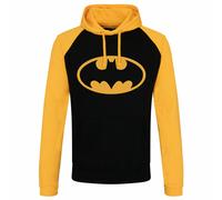Licenza Ufficiale Batman Segnale Logo Baseball Felpa con Cappuccio S-XXL Taglie
