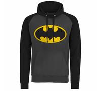 Licenza Ufficiale Batman Segnale Logo Baseball Felpa con Cappuccio S-XXL Taglie