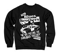 Licenza Ufficiale blus Brothers - Band Back Together Felpa (Nera) Large