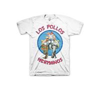 Licenza Ufficiale Breaking Bad - Los Pollos Hermanos Uomo T-SHIRT S-XXL Taglie