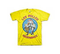Licenza Ufficiale Breaking Bad - Los Pollos Hermanos Uomo T-SHIRT S-XXL Taglie