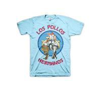 Licenza Ufficiale Breaking Bad - Los Pollos Hermanos Uomo T-SHIRT S-XXL Taglie