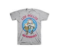 Licenza Ufficiale Breaking Bad - Los Pollos Hermanos Uomo T-SHIRT S-XXL Taglie