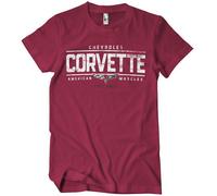 Licenza Ufficiale Chevrolet Corvette - American Addominali Uomo T-Shirt S-2XL