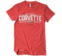 Licenza Ufficiale Chevrolet Corvette - American Addominali Uomo T-Shirt S-2XL