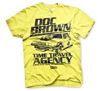 Licenza Ufficiale Doc Brown Volta Viaggio Agenzia Uomo T-SHIRT S-XXL Taglie