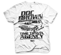 Licenza Ufficiale Doc Brown Volta Viaggio Agenzia Uomo T-SHIRT S-XXL Taglie