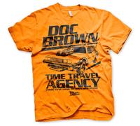 Licenza Ufficiale Doc Brown Volta Viaggio Agenzia Uomo T-SHIRT S-XXL Taglie