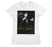 Licenza Ufficiale Elvis Presley - D'Oro Firma T-Shirt