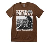 Licenza Ufficiale Elvis Presley - Heartbreaker Maglietta Uomo
