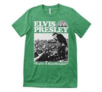 Licenza Ufficiale Elvis Presley - Heartbreaker Maglietta Uomo