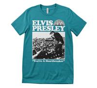 Licenza Ufficiale Elvis Presley - Heartbreaker Maglietta Uomo
