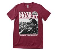Licenza Ufficiale Elvis Presley - Heartbreaker Maglietta Uomo