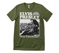 Licenza Ufficiale Elvis Presley - Heartbreaker Maglietta Uomo