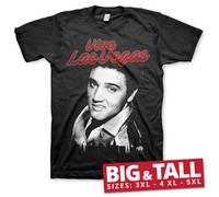 Licenza Ufficiale Elvis Presley- Viva Las Vegas Big & Alto 3XL, 4XL, 5XL T-Shirt