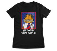 Licenza Ufficiale Garfield - i' Ve Got My " Lavoro Viso " per le Donne T-Shirt