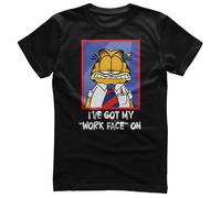 Licenza Ufficiale Garfield - i' Ve Got My " Lavoro Viso " Su T-Shirt