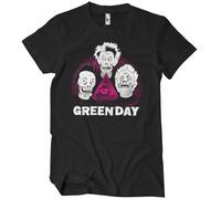 Licenza Ufficiale Green Day - Teschi T-Shirt