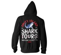 Licenza Ufficiale JAWS - Amity Island Grande & Alto 3XL, 4XL, 5XL Zip Cappuccio