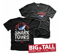 Licenza Ufficiale JAWS - Amity Island Shark Tours Big&tall 3XL,4XL,5XL T-Shirt