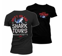 Licenza Ufficiale JAWS - Amity Island Shark Tours Donna T-SHIRT S-XXL Taglie