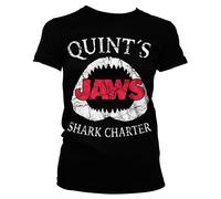 Licenza Ufficiale Jaws - Quint ´ S Shark Charter Donna T-SHIRT S-XXL Taglie