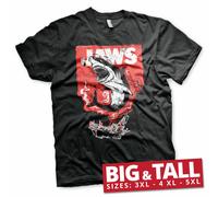 Licenza Ufficiale JAWS - Shark Fumo Grande & Alto 3XL, 4XL, 5XL Uomo T-Shirt
