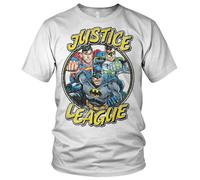 Licenza Ufficiale Justice League Squadra Grande & Alto 3XL,4XL,5XL Uomo T-Shirt