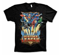 Licenza Ufficiale Justice League - Squadra Up Big&tall 3XL,4XL,5XL Uomo Maglia