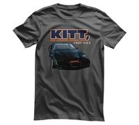 Licenza Ufficiale Knight Rider - Kitt Supercar - The Smart Auto Maglietta Uomo
