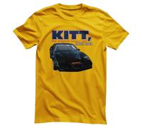 Licenza Ufficiale Knight Rider - Kitt Supercar - The Smart Auto Maglietta Uomo