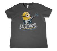 Licenza Ufficiale Minions - Bad Decisioni No Regrets Bambini Tee T-Shirt