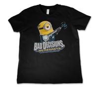 Licenza Ufficiale Minions - Bad Decisioni No Regrets Bambini Tee T-Shirt