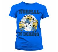 Licenza Ufficiale Minions - Normale Life Is Noioso Donna T-SHIRT S-XXL Taglie