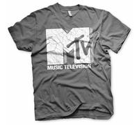 Licenza Ufficiale MTV Incrinato Logo Uomo T-SHIRT S-XXL Taglie