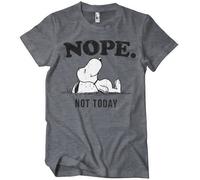 Licenza Ufficiale Peanuts - Nope Non Oggi Maglietta Uomo