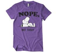 Licenza Ufficiale Peanuts - Nope Non Oggi Maglietta Uomo