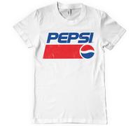 Licenza Ufficiale Pepsi - Classico Lavato Logo Maglietta Uomo