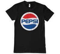 Licenza Ufficiale Pepsi - Lavato Pepsi Globe Logo T-Shirt