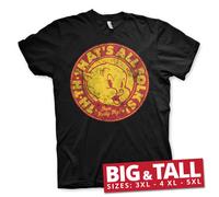 Licenza Ufficiale Porky Pig- That's Tutti Forcelle 3XL, 4XL, 5XL Uomo T-Shirt