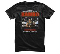 Licenza Ufficiale Rambo - First Blood - Combattimento Per His Life T-Shirt