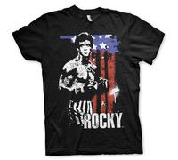 Licenza Ufficiale ROCKY - Bandiera Americana Uomo T-SHIRT S-XXL Taglie