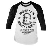 Licenza Ufficiale ROCKY - Mighty Mick's Gym Baseball Manica Lunga T-SHIRT S-XXL