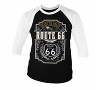 Licenza Ufficiale Route 66 - Coast To Coast Baseball 3/4 Maniche T-SHIRT S-XXL