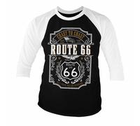 Licenza Ufficiale Route 66 - Coast To Coast Baseball 3/4 Maniche T-SHIRT S-XXL