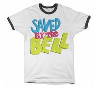 Licenza Ufficiale Saved By The Bell Affliggere Logo Ringer S-XXL Taglie