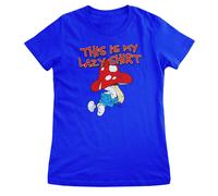 Licenza Ufficiale Smurfs - The This Is My Pigro Camicia Donna T-Shirt