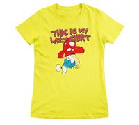 Licenza Ufficiale Smurfs - The This Is My Pigro Camicia Donna T-Shirt