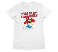 Licenza Ufficiale Smurfs - The This Is My Pigro Camicia Donna T-Shirt