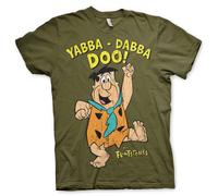 Licenza Ufficiale The Flintstones - Yabba-Dabba-Doo Uomo T-Shirt S-5XL Taglie
